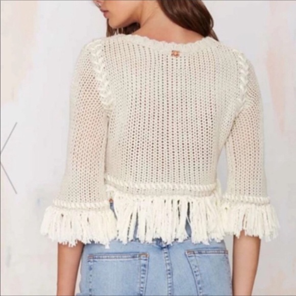 NWOT For Love&Lemons Tassels Sweater - Picture 6 of 7